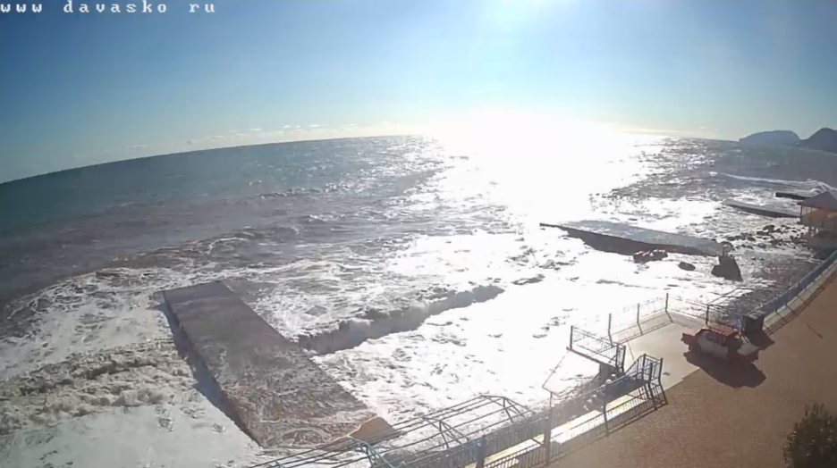 веб камера Апарт-отель Da Vasko, (Да Васко)  вид на пляж